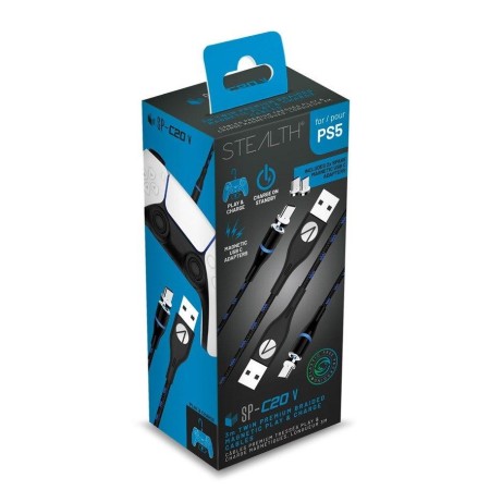 Stealth C20-V magnetski kabel za punjenje PS5 kontrolera, 2 x 3 m Stealth C20-V magnetski kabel za punjenje PS5 kontrolera, 2 x 3 m