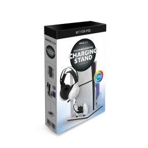 Maxx Tech DLX LED stalak za PS5 s punjačem, RGB rasvjetom i hlađenjem