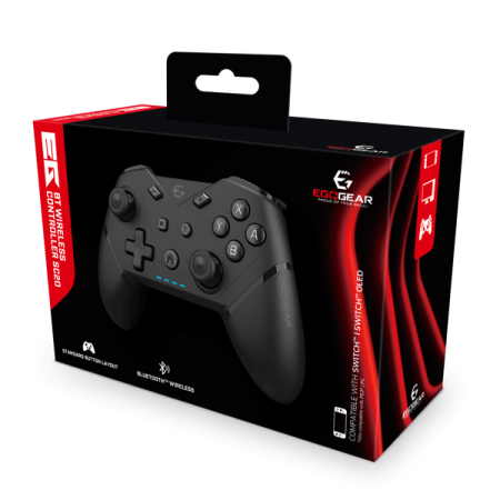 Egogear SC20 bežični Bluetooth kontroler za Nintendo Switch, PS3 i PC, crni