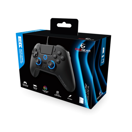 Egogear SC10 RGB žičani kontroler za PS4, PS3 i PC, crni Egogear SC10 RGB žičani kontroler za PS4, PS3 i PC, crni