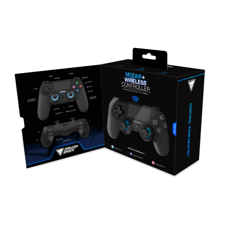 DragonShock Mizar+ crni bežični kontroler PS4 PC velike ruke