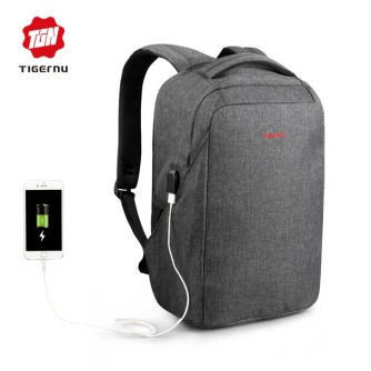 Tigernu Crater 16" sivi laptop ruksak, anti-theft + TSA
