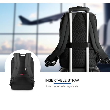 Tigernu T-B3905 19" crni anti-theft XL ruksak, 39L Tigernu T-B3905 19" crni anti-theft XL ruksak, 39L
