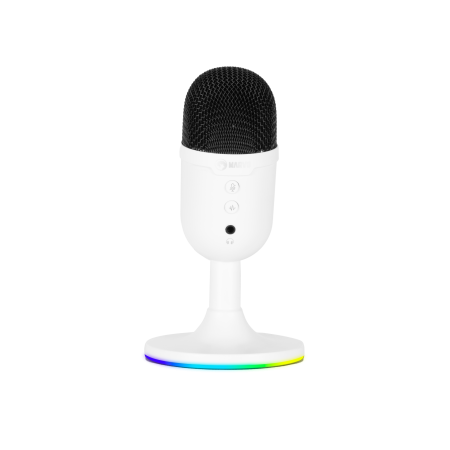 Marvo MIC-06 stolni gaming mikrofon RGB, bijeli