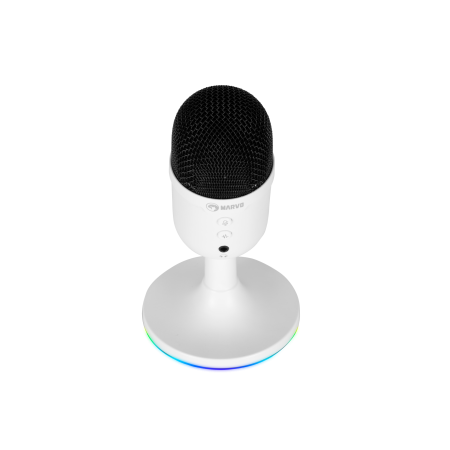 Marvo MIC-06 stolni gaming mikrofon RGB, bijeli