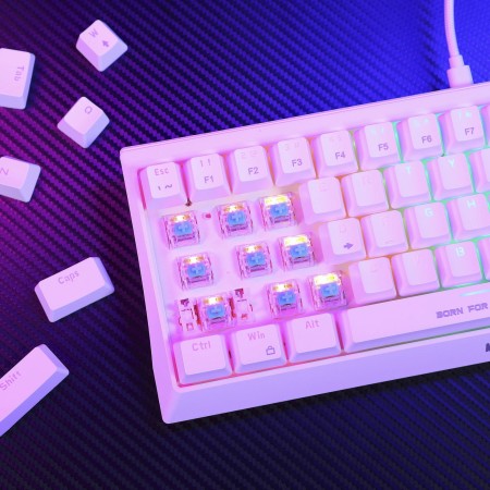 MARVO KG962G bijela 60% mehanička tipkovnica RGB MARVO KG962G bijela 60% mehanička tipkovnica RGB