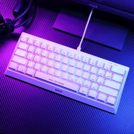 MARVO KG962G bijela 60% mehanička tipkovnica RGB MARVO KG962G bijela 60% mehanička tipkovnica RGB