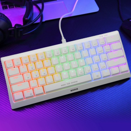 MARVO KG962G bijela 60% mehanička tipkovnica RGB MARVO KG962G bijela 60% mehanička tipkovnica RGB