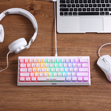 MARVO KG962G bijela 60% mehanička tipkovnica RGB MARVO KG962G bijela 60% mehanička tipkovnica RGB