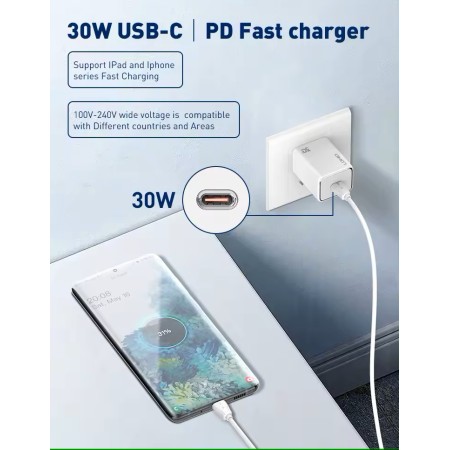 LDNIO A1508C zidni punjač 30W