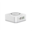 LDNIO AW004 zidni punjač 4 ulaza 30W + bežični 18W