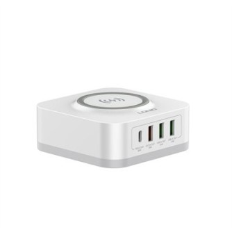 LDNIO AW004 zidni punjač 4 ulaza 30W + bežični 18W