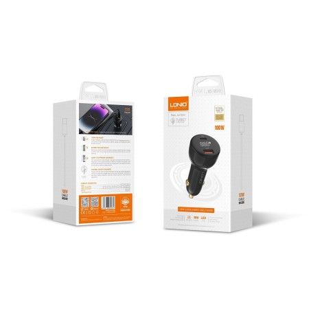 LDNIO C101 auto punjač 100W, USB-A + USB-C LDNIO C101 auto punjač 100W, USB-A + USB-C