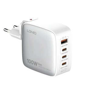 LDNIO Q408 zidni punjač 4 ulaza 100W