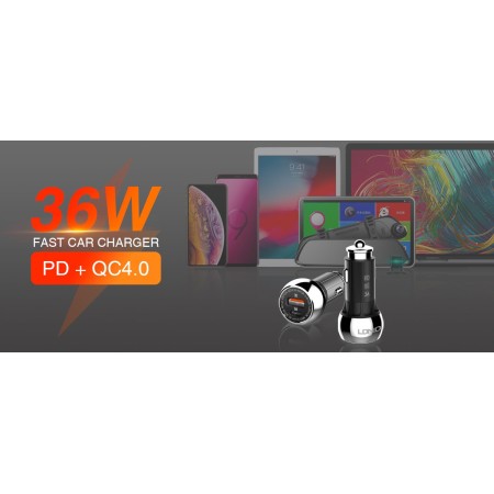 LDNIO C1 auto punjač 36W, USB-A + USB-C LDNIO C1 auto punjač 36W, USB-A + USB-C