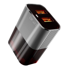 LDNIO A2206 zidni punjač 2× USB 2.4A s Lightning kablom