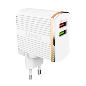 LDNIO A2502Q zidni punjač QC 3.0 s micro USB kablom