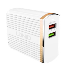 LDNIO A2502Q zidni punjač QC 3.0 s micro USB kablom