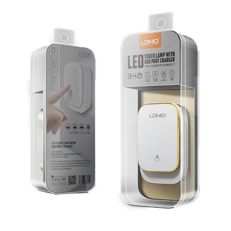 LDNIO A3305 zidni punjač 3× USB 3.4A s Lightning kablom LDNIO A3305 zidni punjač 3× USB 3.4A s Lightning kablom