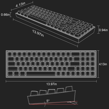 REDRAGON Pollux K628 RGB Pro bežična mehanička tipkovnica
