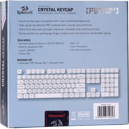 REDRAGON Crystal A135 set kapica za tipke 147 kom REDRAGON Crystal A135 set kapica za tipke 147 kom