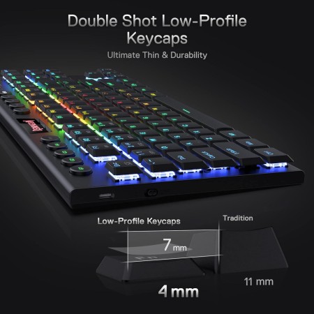 REDRAGON Horus TKL Pro K621 low-profile bežična tipkovnica REDRAGON Horus TKL Pro K621 low-profile bežična tipkovnica