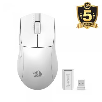 REDRAGON K1NG Pro M916 bijeli bežični gaming miš 49g