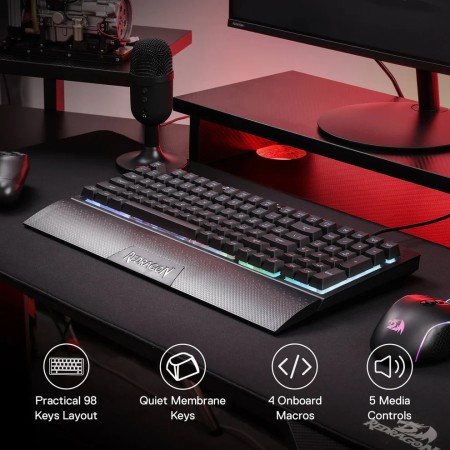 Redragon Shiva Pro K515 bežična tipkovnica, 98 tipki, RGB Redragon Shiva Pro K515 bežična tipkovnica, 98 tipki, RGB