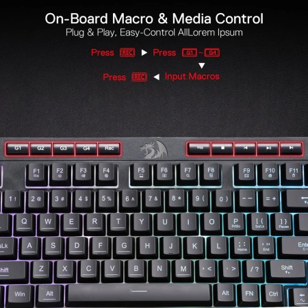 Redragon Shiva Pro K515 bežična tipkovnica, 98 tipki, RGB Redragon Shiva Pro K515 bežična tipkovnica, 98 tipki, RGB