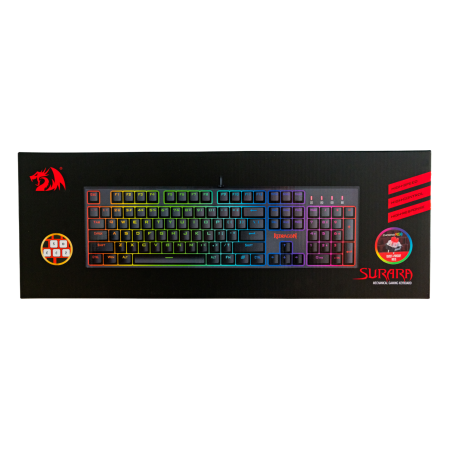 Redragon Surara K582 mehanička tipkovnica, HR, tihi crveni Redragon Surara K582 mehanička tipkovnica, HR, tihi crveni
