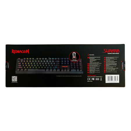 Redragon Surara K582 mehanička tipkovnica, HR, tihi crveni Redragon Surara K582 mehanička tipkovnica, HR, tihi crveni