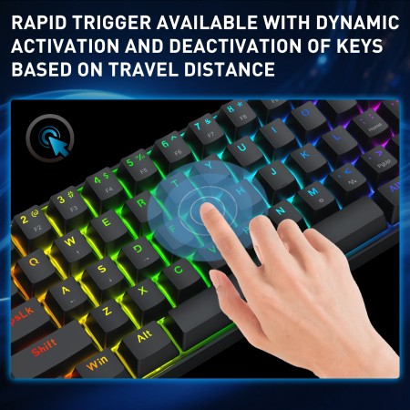 Redragon Fizz K617 magnetska tipkovnica 60%, rapid trigger Redragon Fizz K617 magnetska tipkovnica 60%, rapid trigger