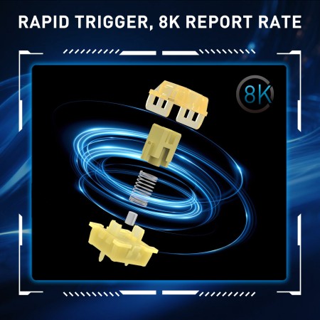 Redragon Fizz K617 magnetska tipkovnica 60%, rapid trigger Redragon Fizz K617 magnetska tipkovnica 60%, rapid trigger