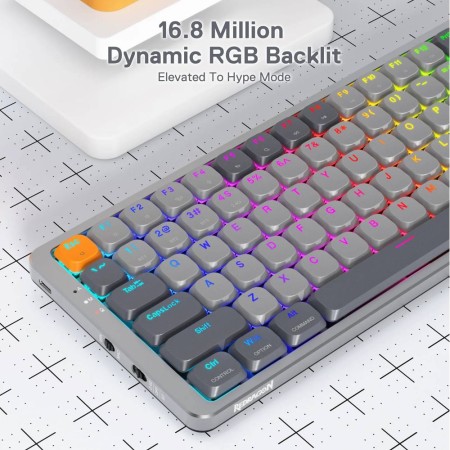REDRAGON Azure K652 RGB Pro low-profile bežična tipkovnica REDRAGON Azure K652 RGB Pro low-profile bežična tipkovnica