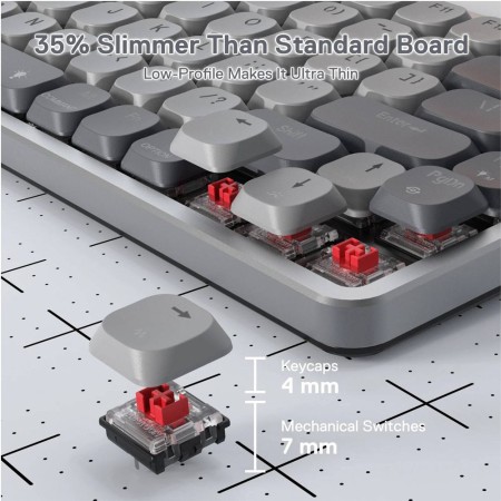 REDRAGON Azure K652 RGB Pro low-profile bežična tipkovnica REDRAGON Azure K652 RGB Pro low-profile bežična tipkovnica