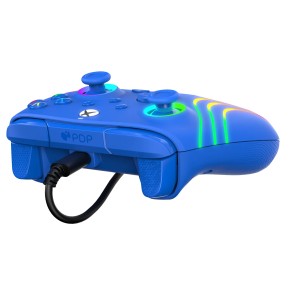 PDP Afterglow Wave žičani kontroler za Xbox s RGB rasvjetom, plavi