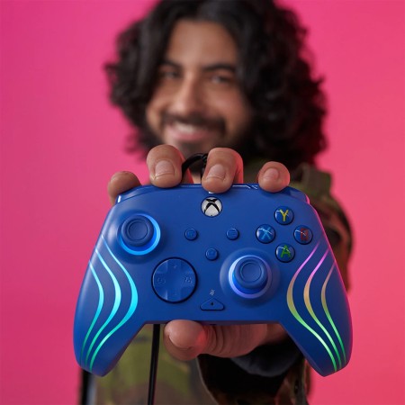 PDP Afterglow Wave žičani kontroler za Xbox s RGB rasvjetom, plavi PDP Afterglow Wave žičani kontroler za Xbox s RGB rasvjetom, plavi