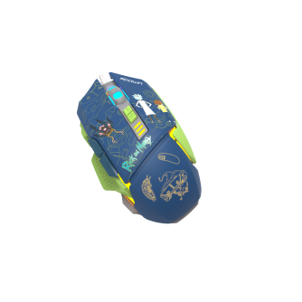 Spawn Rick and Morty gaming miš RGB, 12.800 DPI, 7 tipki