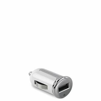 Auto punjač mini, 2,4 A, USB, bijeli, CELLY