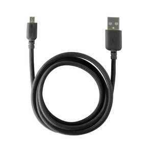 KSIX, kabel za prijenos podataka, Micro USB, OTG, crni, 15cm
