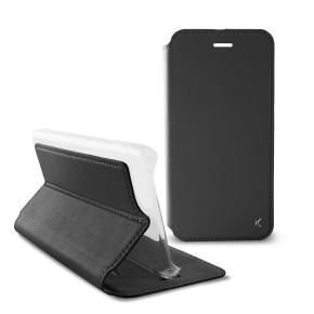 KSIX, Made for Xperia preklopna torbica za Xperia E5, crno/prozirna