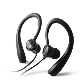 KSIX, stereo slušalice sa mikrofonom, Go&amp;Play, sportske, crne
