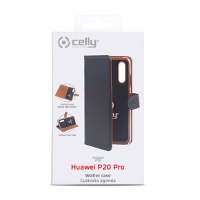 Preklopna torbica za Huawei Mate 20 Pro, crna Celly Wally