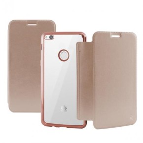 Preklopna torbica za Huawei P10 Lite, roza, Ksix Metal Folio