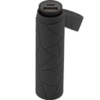 Prijenosna baterija 2600 mAh, otporna na kapljice, crna, CELLY