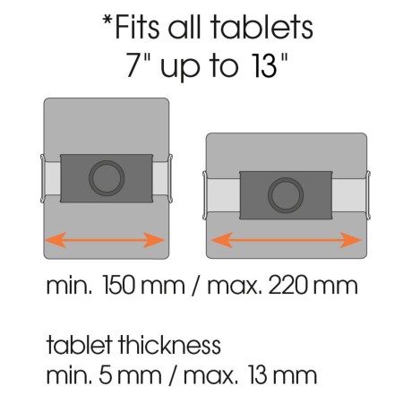 Vogels TMS 1050 auto držač za tablet 7-13", prednje staklo