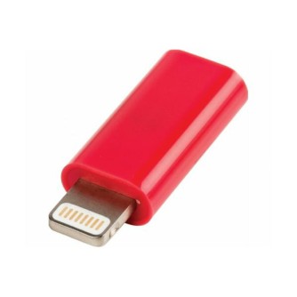 Value Line VLMP39901R, Micro USB na lightning adapter, crveni