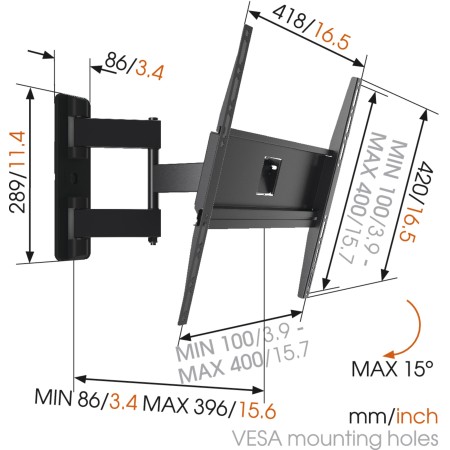 Zidni nosač Vogels MA3040 za TV od 32" do 55" Zidni nosač Vogels MA3040 za TV od 32" do 55"