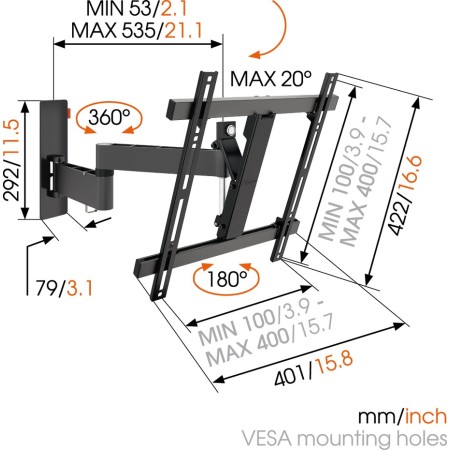 Zidni nosač Vogels W53070 za TV od 32" do 55"