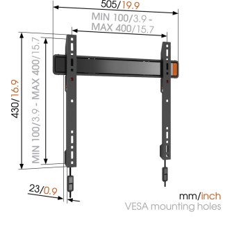 Zidni nosač za TV od 32" do 55" flat, Vogels W50070